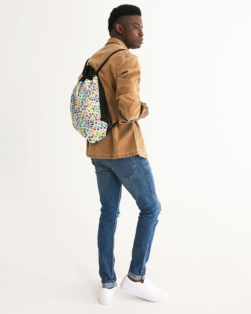 Happiness Canvas Drawstring Bag
