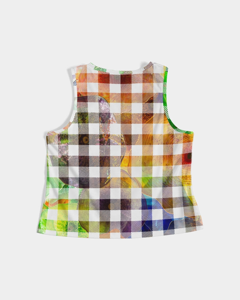 Fantasy Check Women's Cropped Tank
