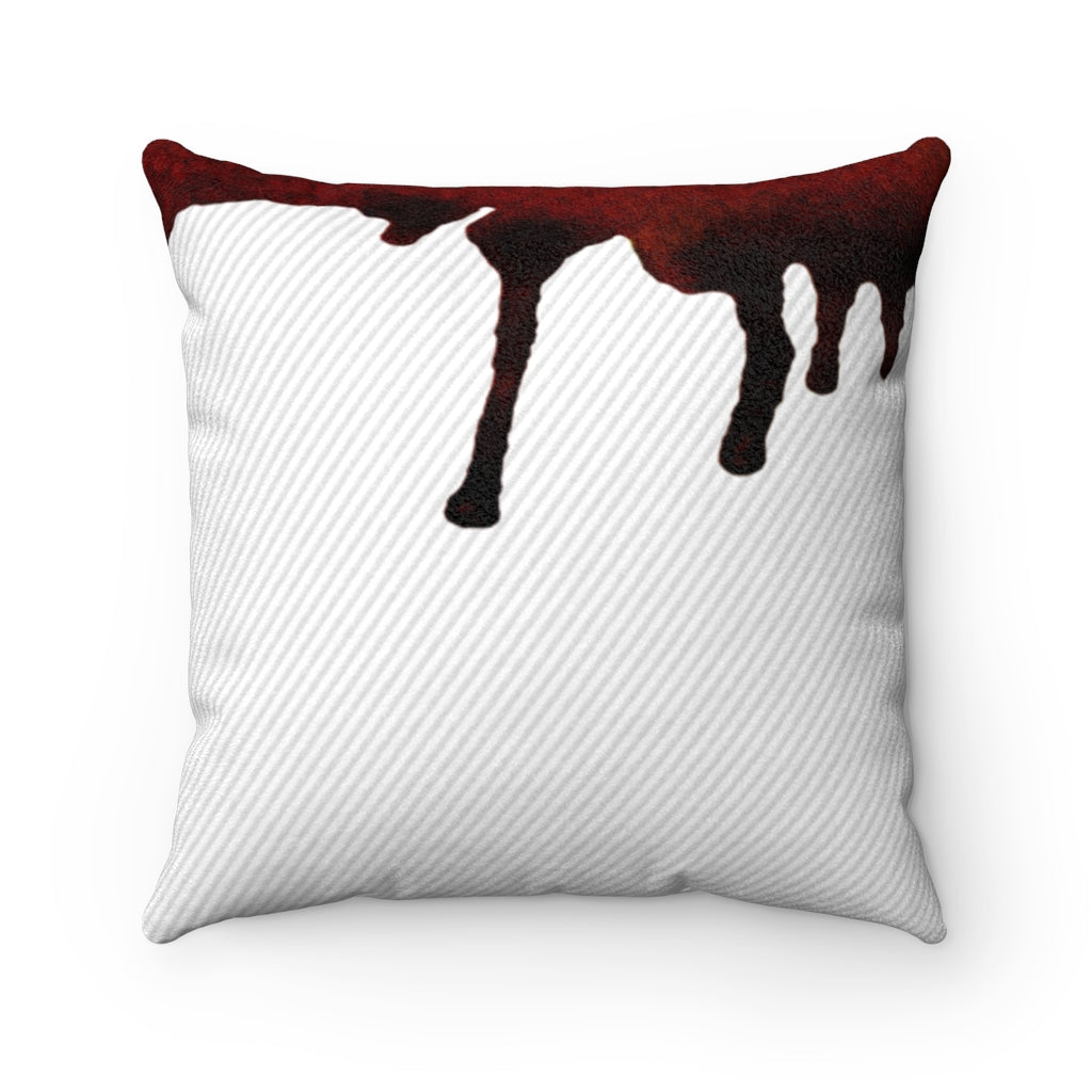 Dripped Cloud Faux Suede Square Pillow from Vluxe by Lucky Nahum