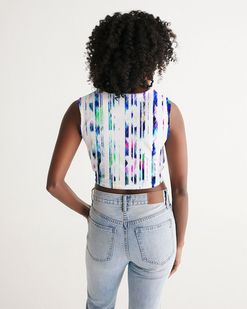 Blur The Lines Women's Twist-Front Tank
