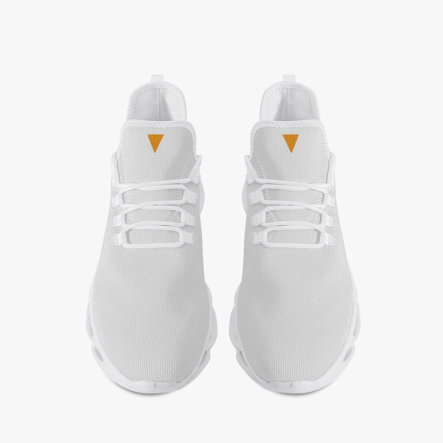 Vluxe Bounce Mesh Knit Sneakers - White/Orange