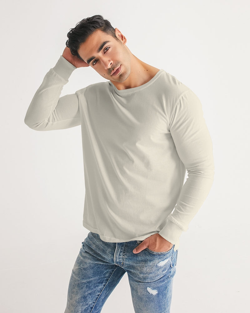 Solid State Of Mind Cream Men's Long Sleeve Tee