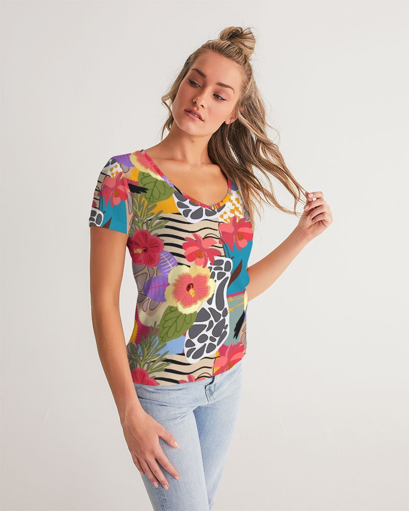 Bird of Paradise Women's V-Neck Tee