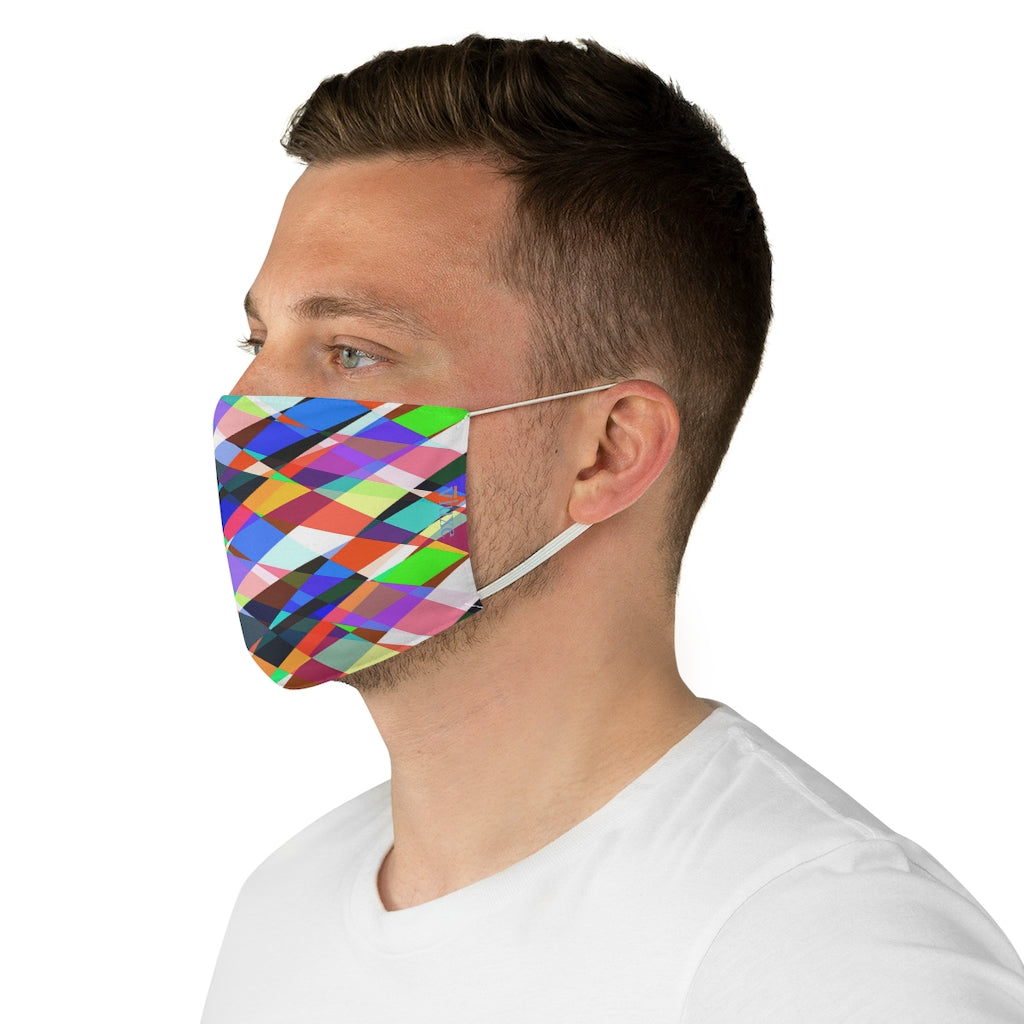 Oslo Orange Double Layer Fabric Face Mask