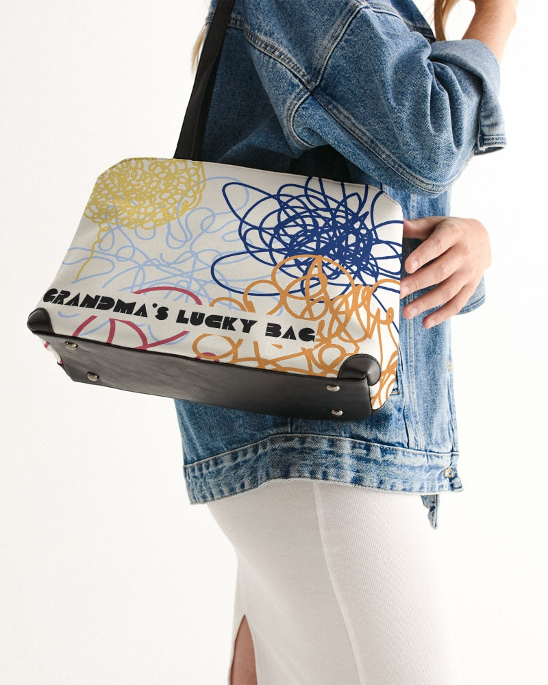 Grandma's Lucky Bag White Shoulder Bag