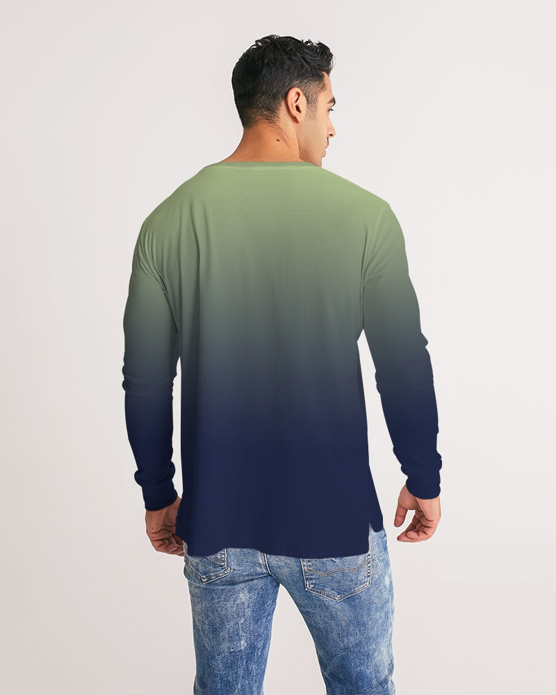 Kick It Navy/Lime Men's Long Sleeve Tee | Always Get Lucky