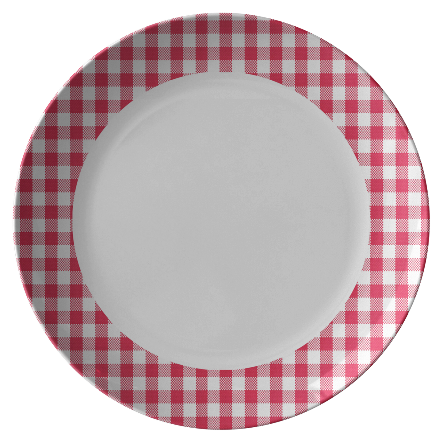 Sartorially Checked Berry Plate