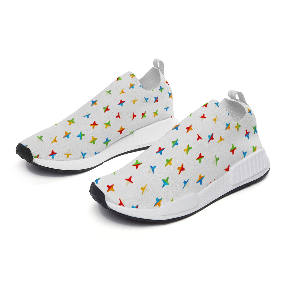 Jacks White Slip On Lightweight Sneakers from Vluxe by Lucky Nahum
