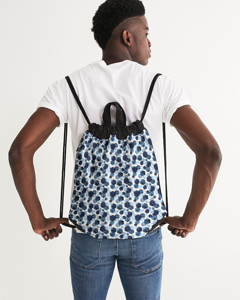 Night Diamonds Canvas Drawstring Bag