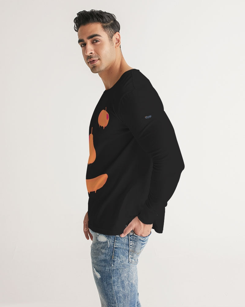 Fruit Face Black Men's Long Sleeve Tee
