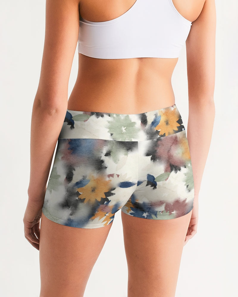 Faded Love Women's Mid-Rise Yoga Shorts | Always Get Lucky