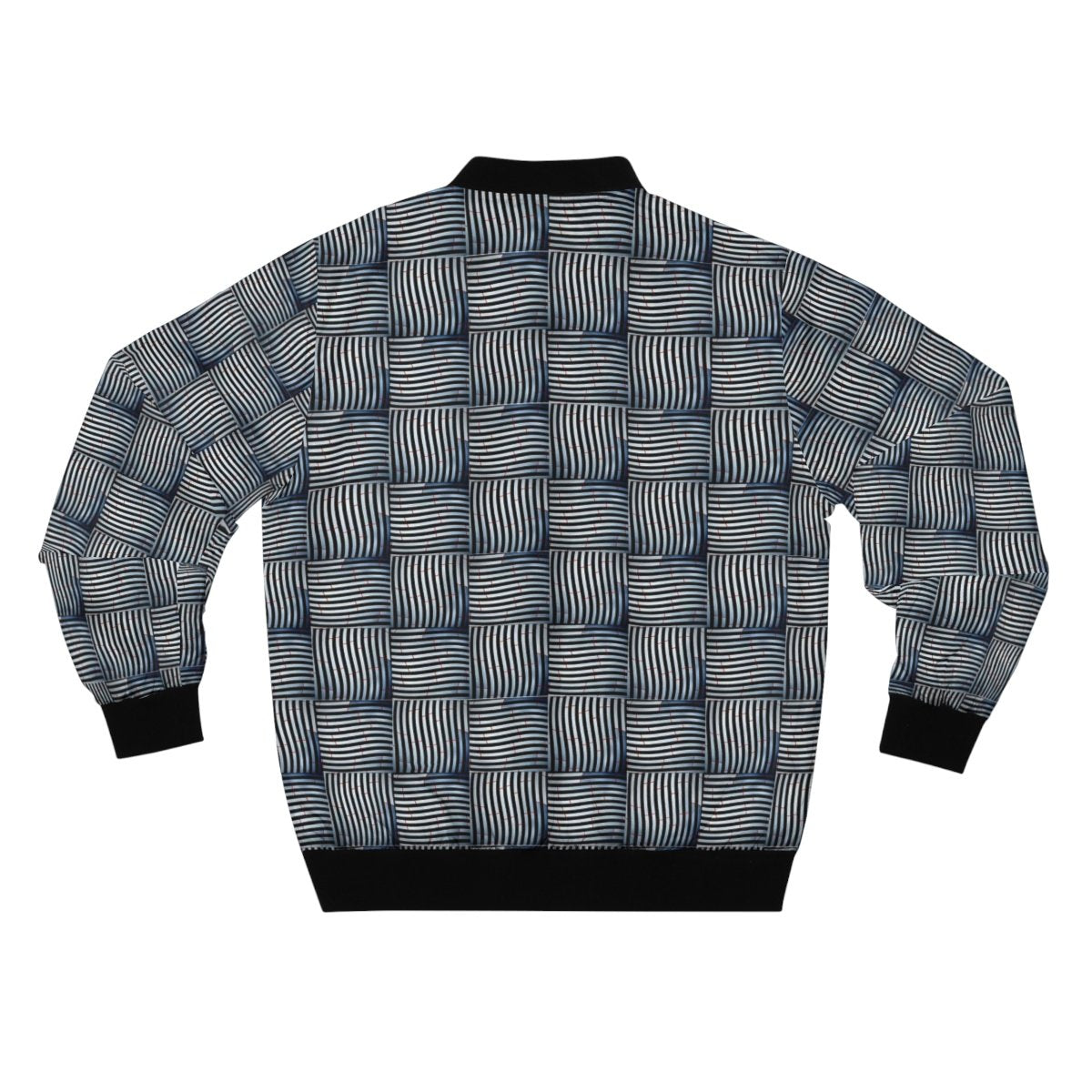 Checkered Stripe Men's Bomber Jacket | Always Get Lucky