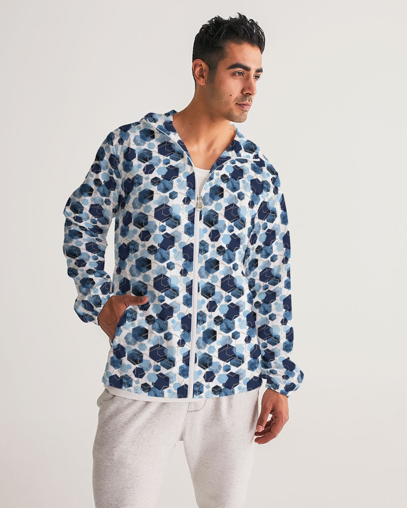 Night Diamonds Men's Windbreaker | Always get Lucky