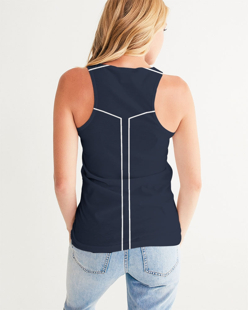 Lucky Lime Navy Geometric Women's Tank
