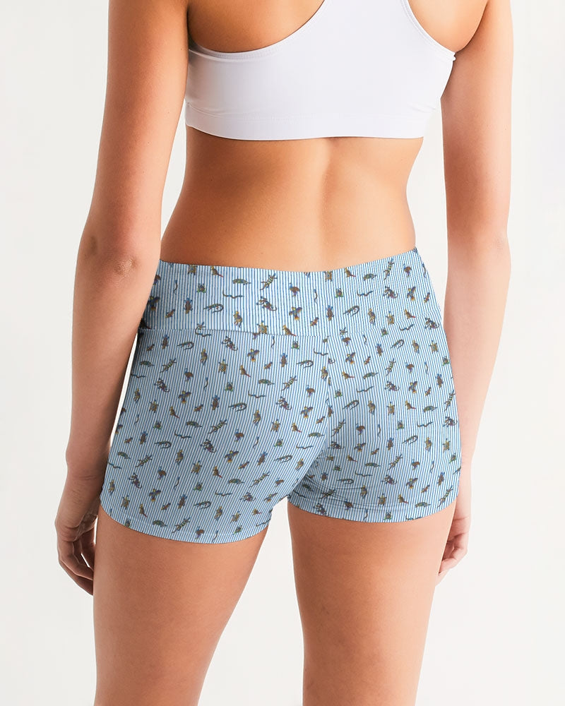 Amazona Women's Mid-Rise Yoga Shorts