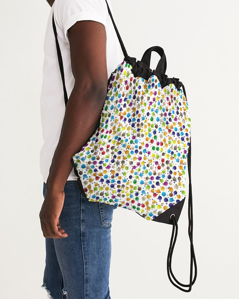 Happiness Canvas Drawstring Bag