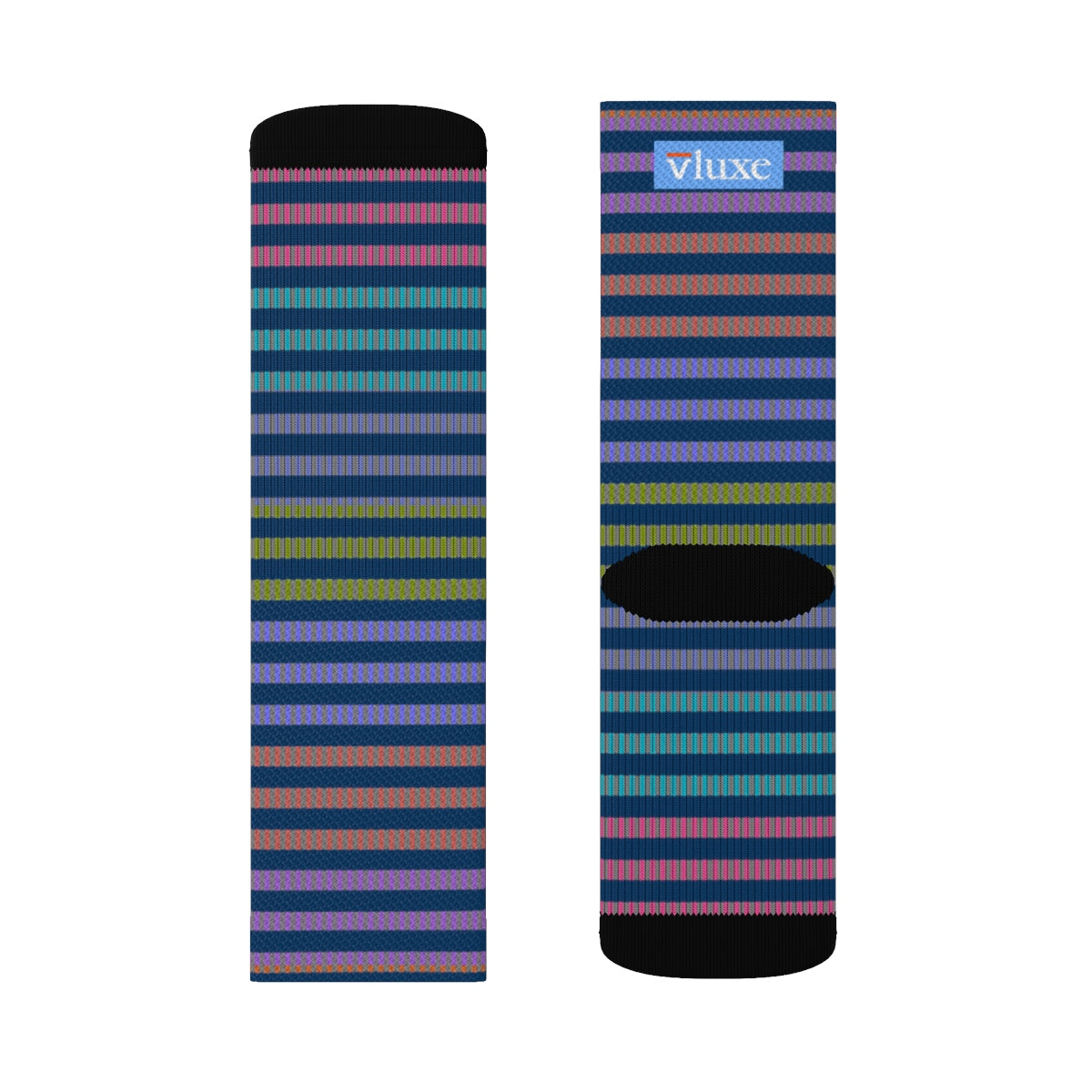 Ring Navy Socks