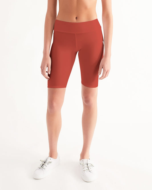 Signature Lucky Lime Paprika Women's Mid-Rise Bike Shorts