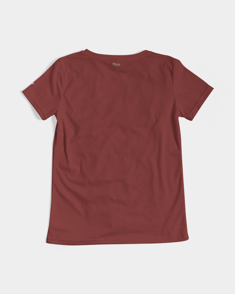 Solid State of Mind V Rossetto Women's V-Neck Tee | Always Get Lucky