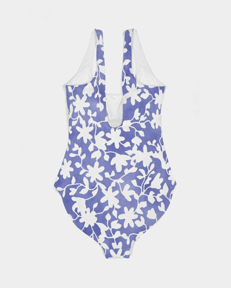 Camo Flower Sky Women's One-Piece Swimsuit