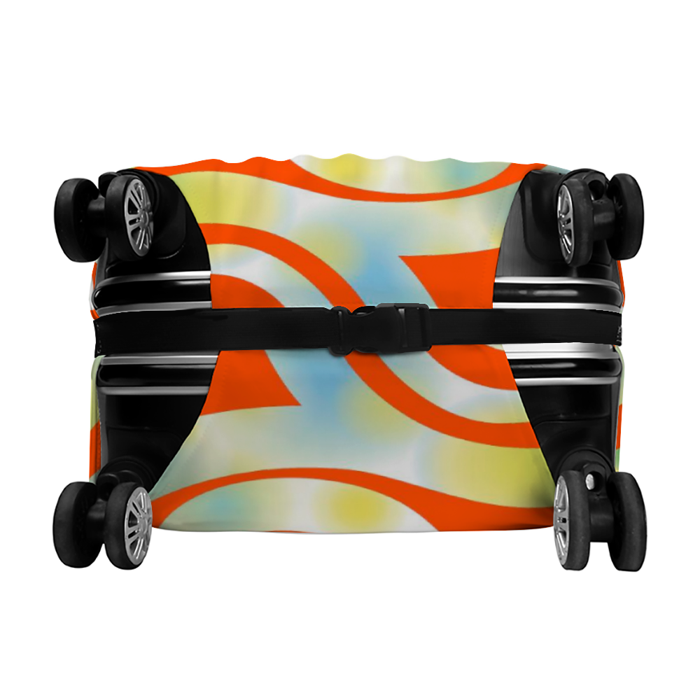 Orange RibbonsLuggage Case Cover