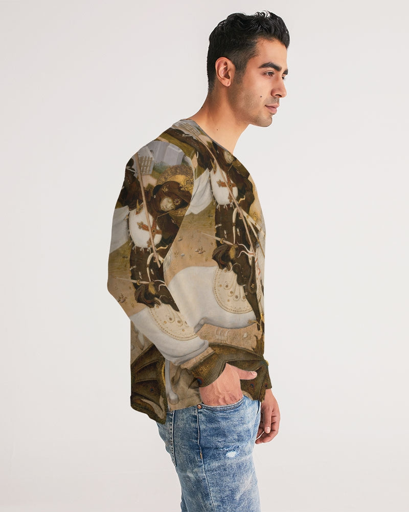 St. George And The Dragon Men's Long Sleeve Tee | Always Get Lucky
