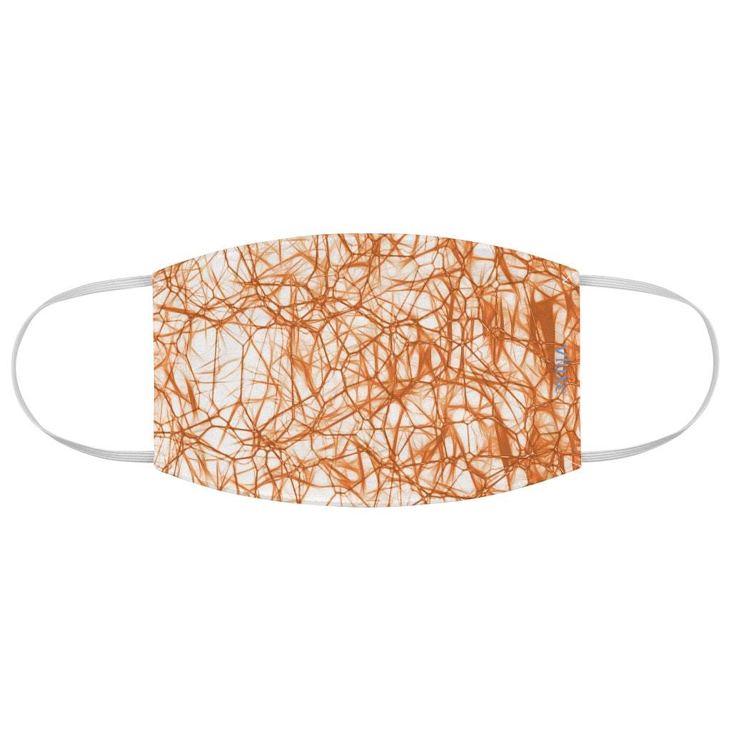 Wired Orange Double Layer Fabric Face Mask