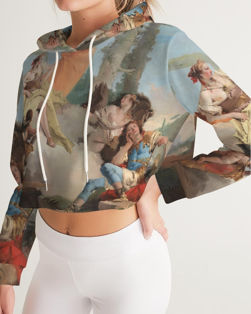 Classic Chilling Women's Cropped Hoodie | Always Get Lucky