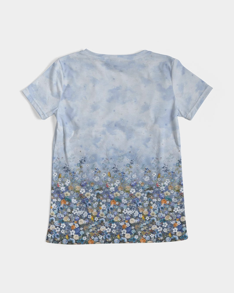 Floral Heavens Women's V-Neck Tee