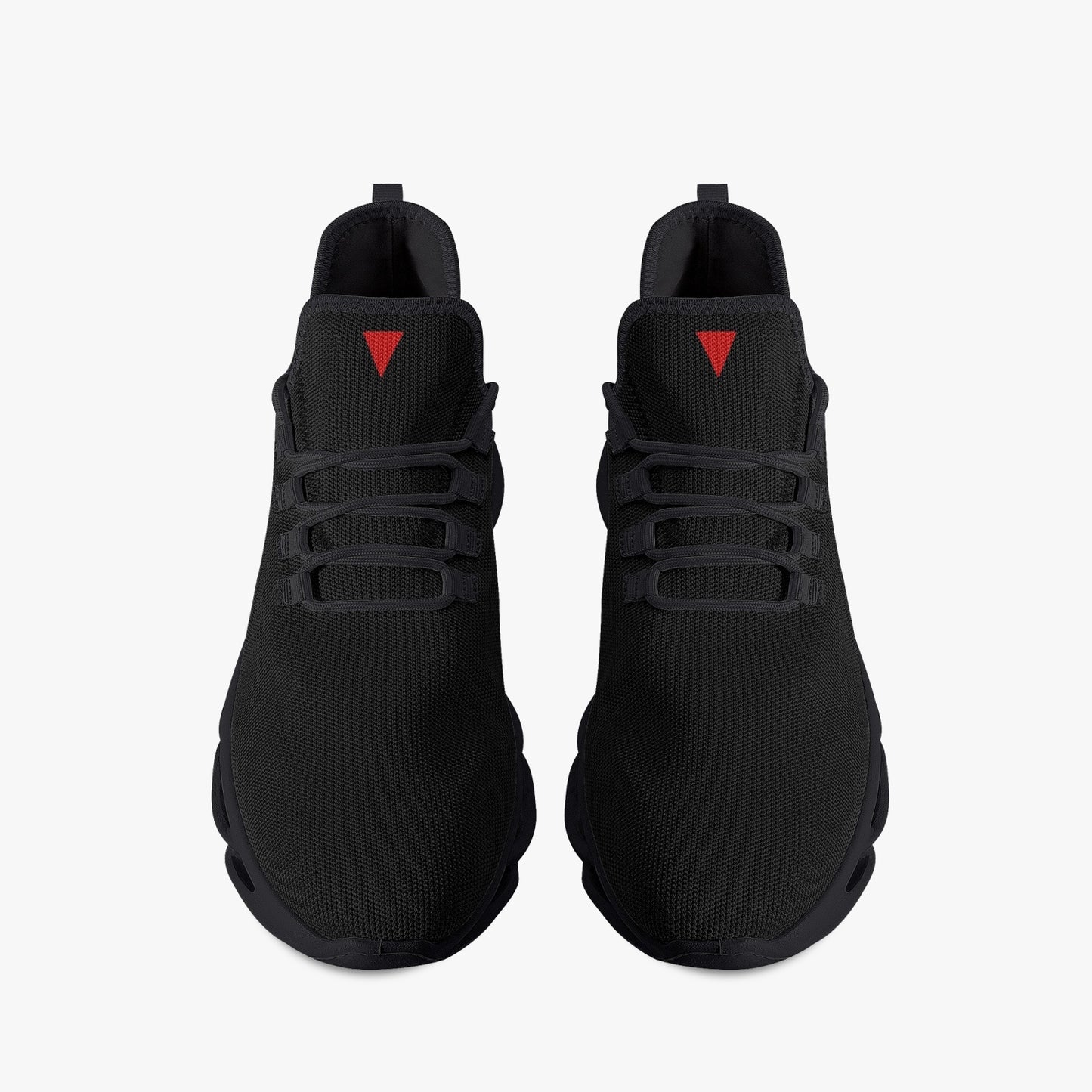 Vluxe Bounce Mesh Knit Sneakers- Black/Red
