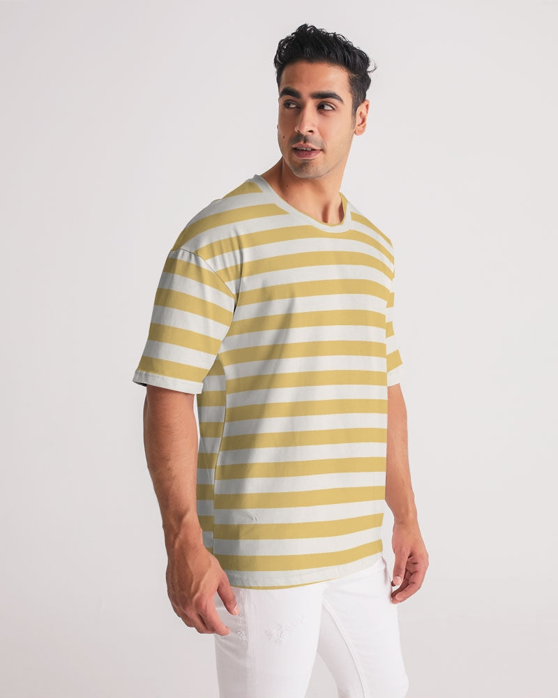 Classic Vluxe Yellow Stripe Men's Premium Heavyweight Tee