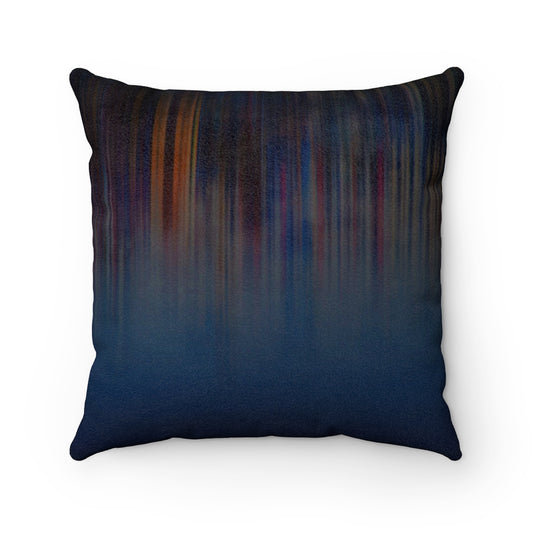 Reflection Faux Suede Square Pillow