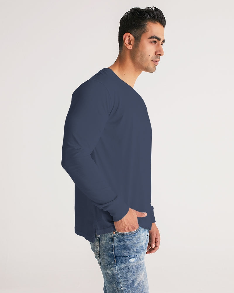 Solid State Of Mind Navy Men's Long Sleeve Tee