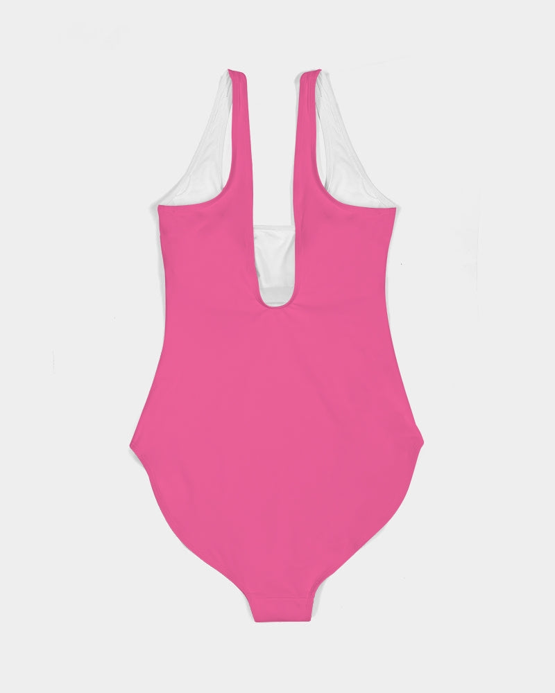 Caffeine Queen Hot Pink Women's One-Piece Swimsuit