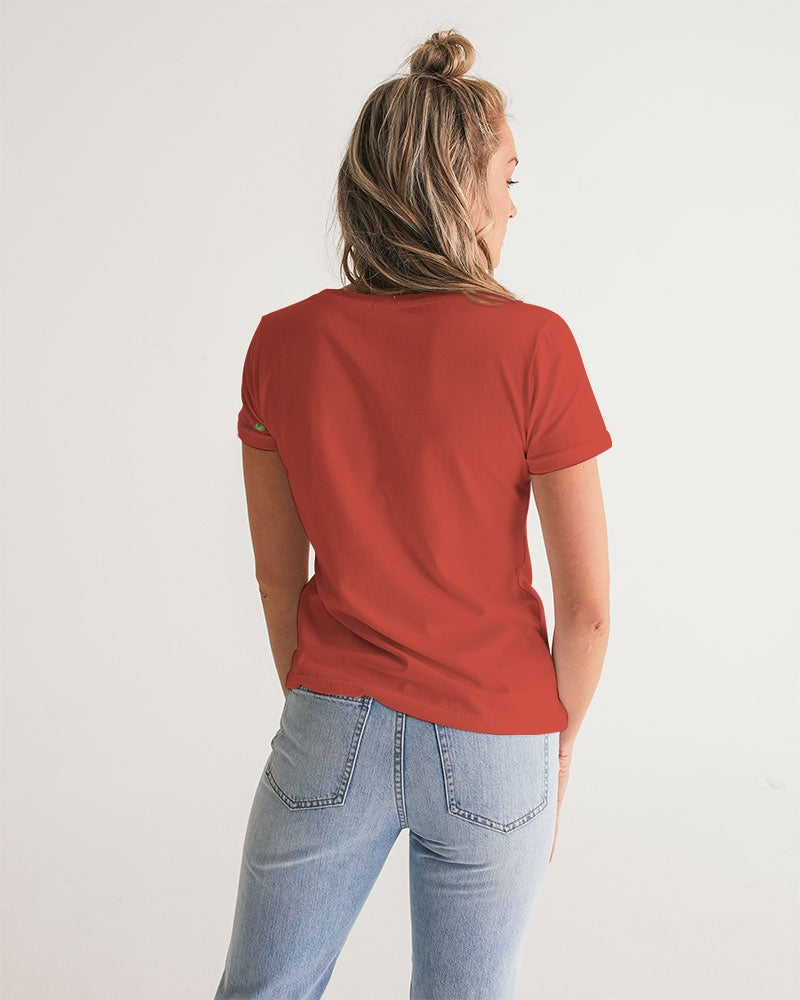 Signature Lucky Lime Paprika Women's V-Neck Tee