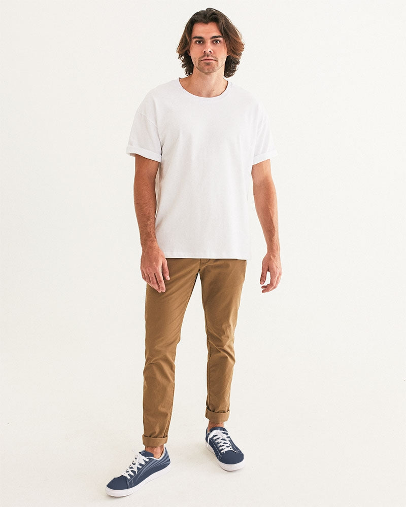 Solid State Of Mind Navy Men's Faux-Leather Sneaker