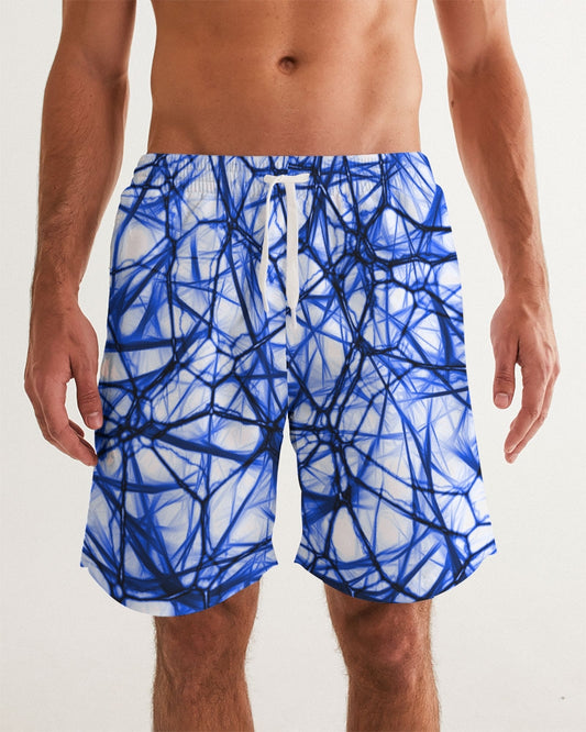 Wired Blue Men's Swim Trunk