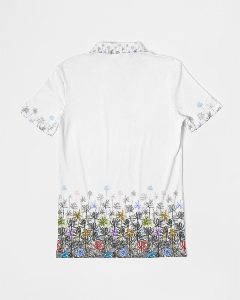 Tropical Winds Men's Slim Fit Short Sleeve Polo