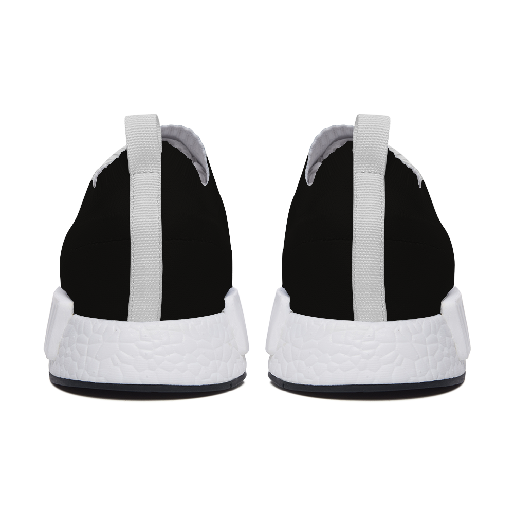 Split Black Unisex Slip On Walking Shoes Lightweight Sneakers from Vluxe by Lucky Nahum