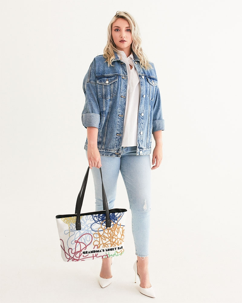 Grandma's Lucky Bag White Stylish Tote