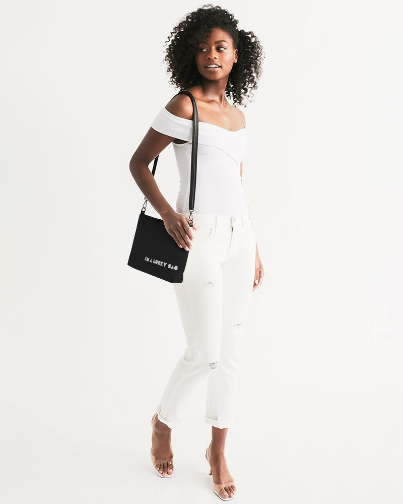 I'm A Lucky Bag Black Daily Zip Pouch