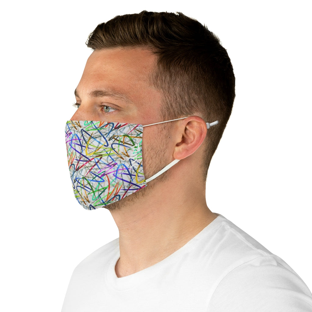 Artful Confusion Double Layer Fabric Face Mask from Vluxe by Lucky Nahum
