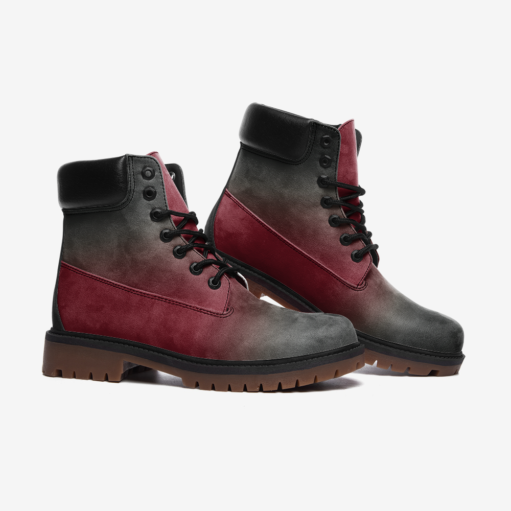 Killer Red Casual Leather Lightweight Boots from Vluxe by Lucky Nahum