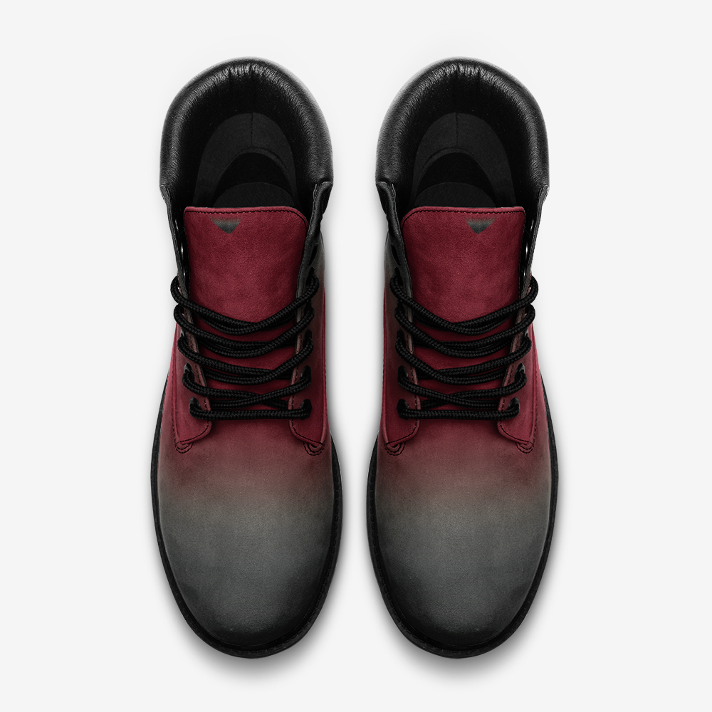 Killer Red Casual Leather Lightweight Boots from Vluxe by Lucky Nahum