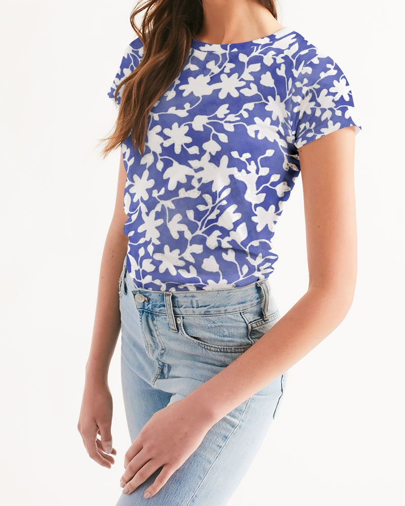 Camo Flower Sky Women's Tee