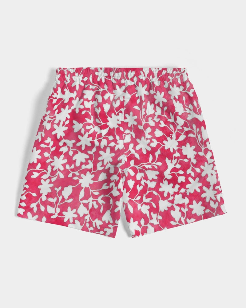 Camo Flower Flame Men's Swim Trunk