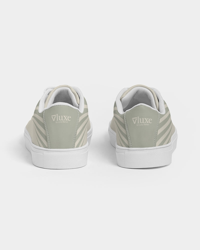 Solid State Of Mind Cream Men's Faux-Leather Sneaker