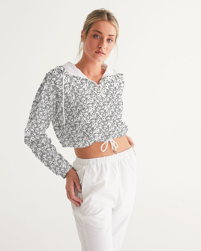 Roll The Dice Women's Cropped Windbreaker | Always Get Lucky
