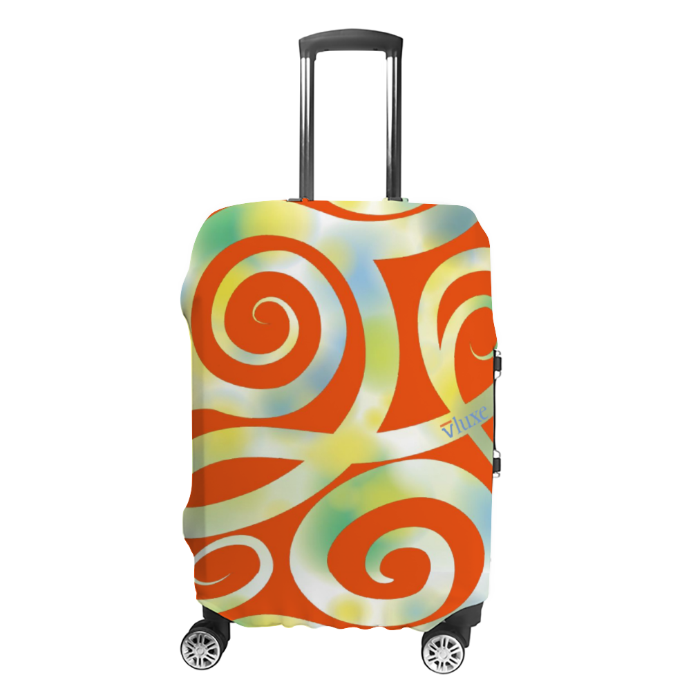 Orange RibbonsLuggage Case Cover