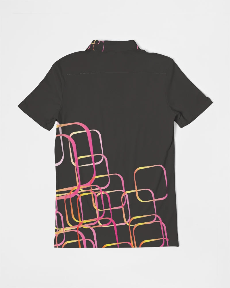 Palm Springs Soft Black Men's Slim Fit Short Sleeve Polo